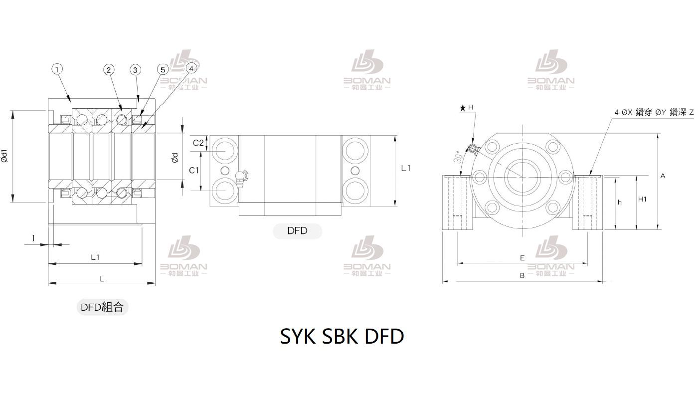 SYK MBCA15-X syk品牌丝杆支撑座生产厂家